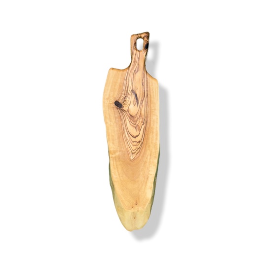 Mopoxy Nature Line Servierbrett aus hochwertigem Olivenholz mit Griff