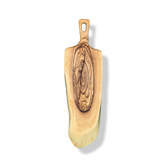 Mopoxy Nature Line Servierbrett aus hochwertigem Olivenholz mit Griff