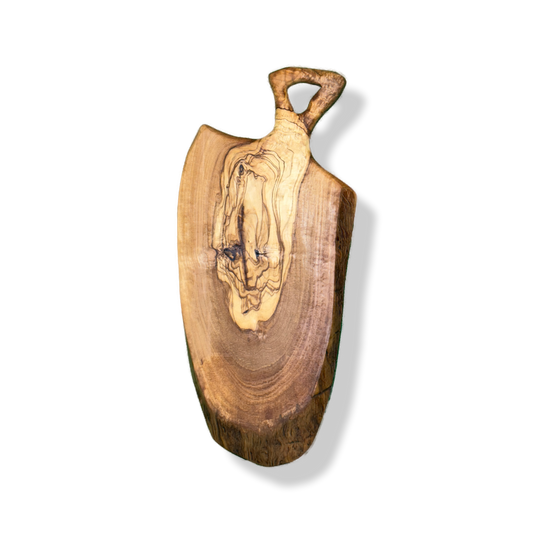 Mopoxy Nature Line Servierbrett aus hochwertigem Olivenholz mit Griff