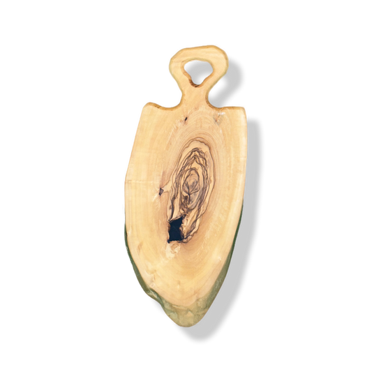 Mopoxy Nature Line Servierbrett aus hochwertigem Olivenholz mit Griff