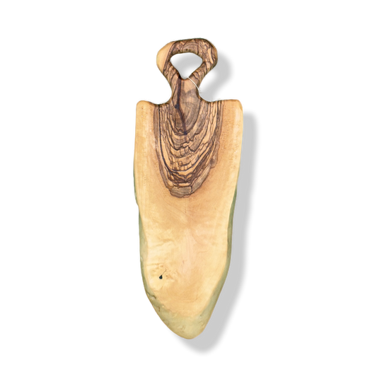 Mopoxy Nature Line Servierbrett aus hochwertigem Olivenholz mit Griff