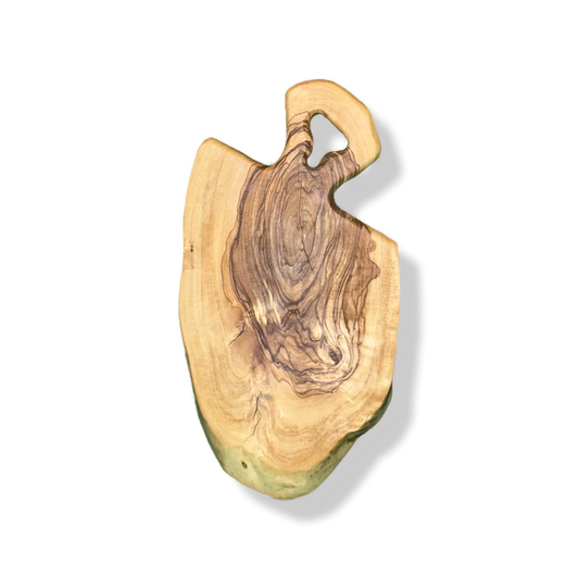 Mopoxy Nature Line Servierbrett aus hochwertigem Olivenholz mit Griff