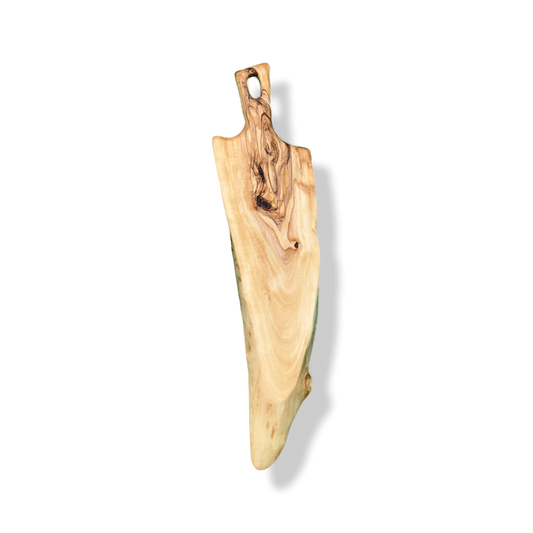Mopoxy Nature Line Servierbrett aus hochwertigem Olivenholz mit Griff