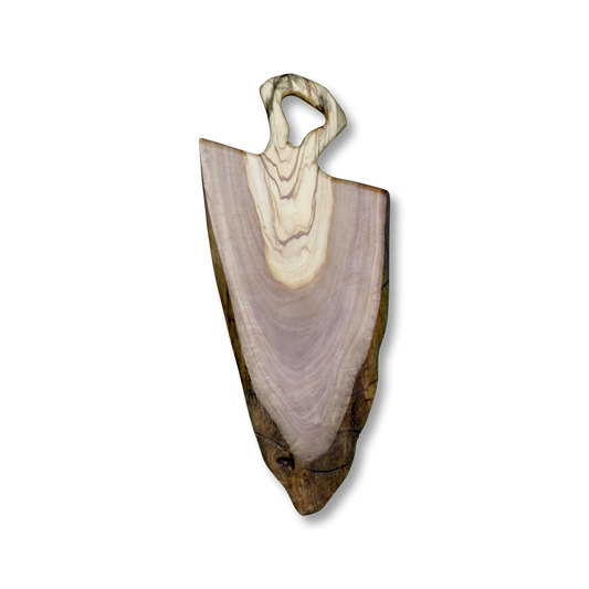 Mopoxy Nature Line Servierbrett aus hochwertigem Olivenholz mit Griff