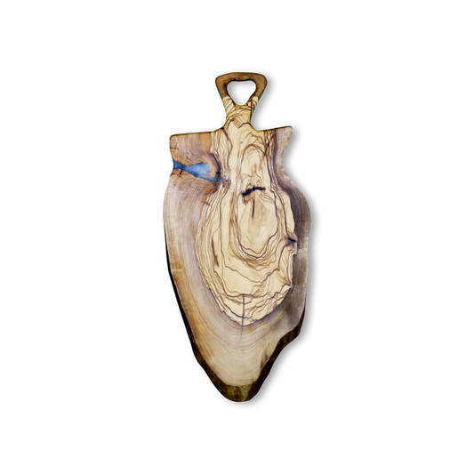 Mopoxy Nature Line Servierbrett aus hochwertigem Olivenholz mit Griff