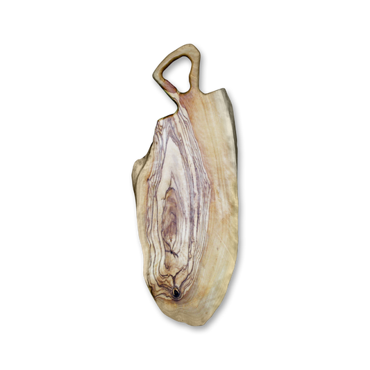 Mopoxy Nature Line Servierbrett aus hochwertigem Olivenholz mit Griff